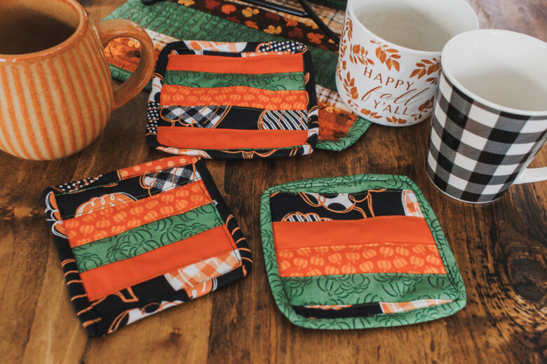 quilt as you go mug rug sewing method
