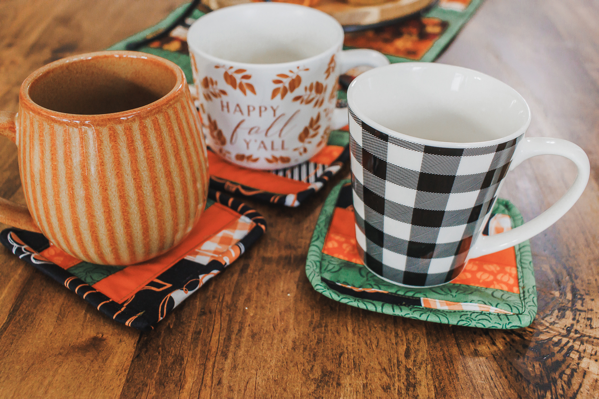 cute fall mug rugs sewing tutorial