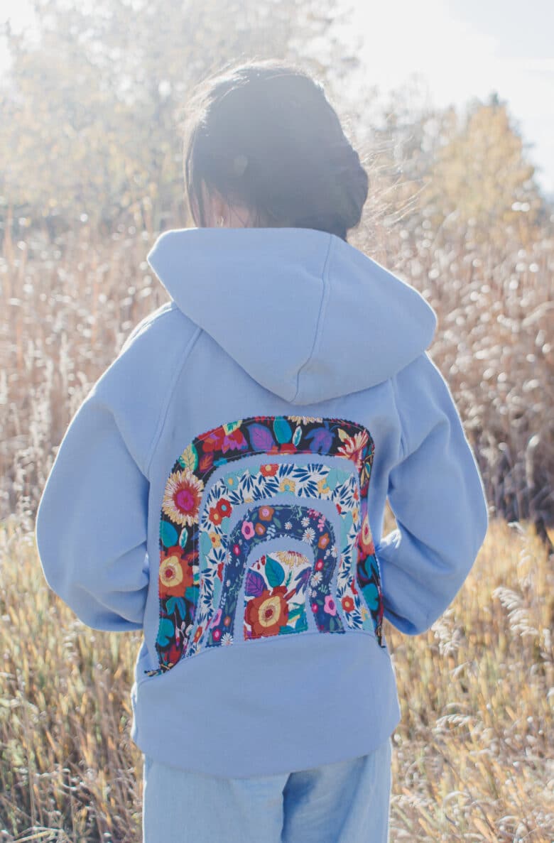 how to hack a sweatshirt back