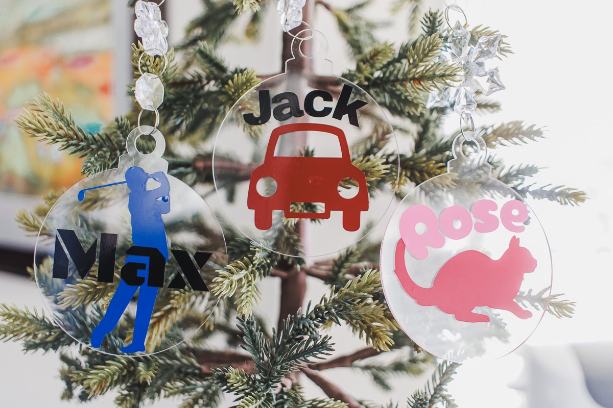 DIY custom ornaments created with the Artspira App 