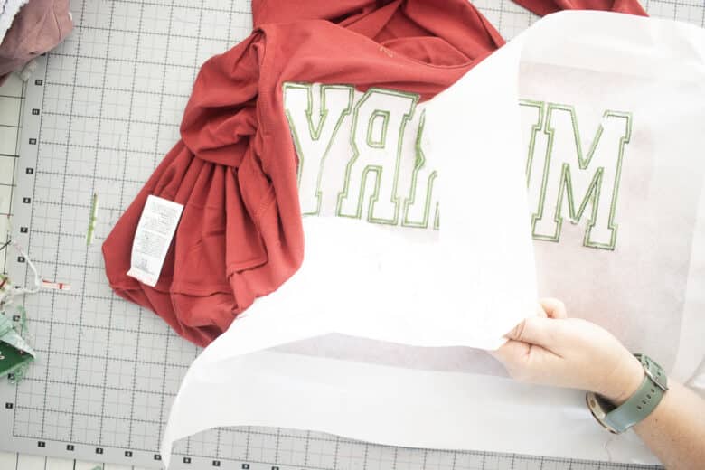 remove the two layers of backing