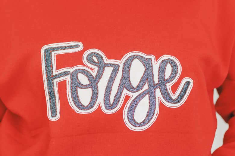 faux canvas applique