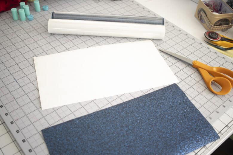 cut pieces of canvas