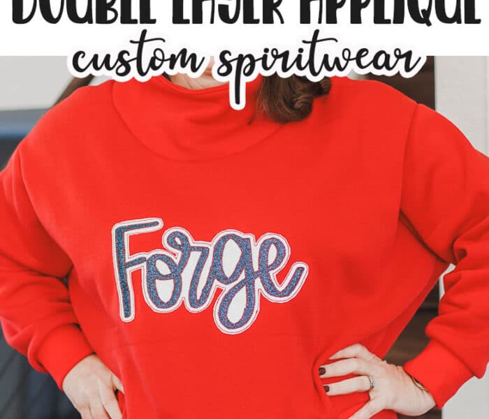 Learn how to create double layer applique words on a shirt with faux canvas. Layer the canvas to create a beautiful, sporty shirt with an applique design on your embroidery machine.