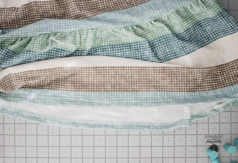 hem the bottom of the skirt