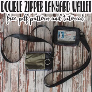 Zipper wallet for Lanyard free pattern and tutorial double zipper lanyard wallet free pdf and tutorial