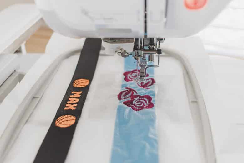 use an embroidery topper if needed to stitch out nicely