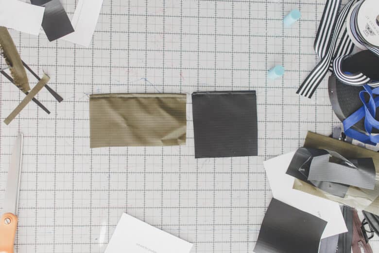 double fold over the top of the pockets