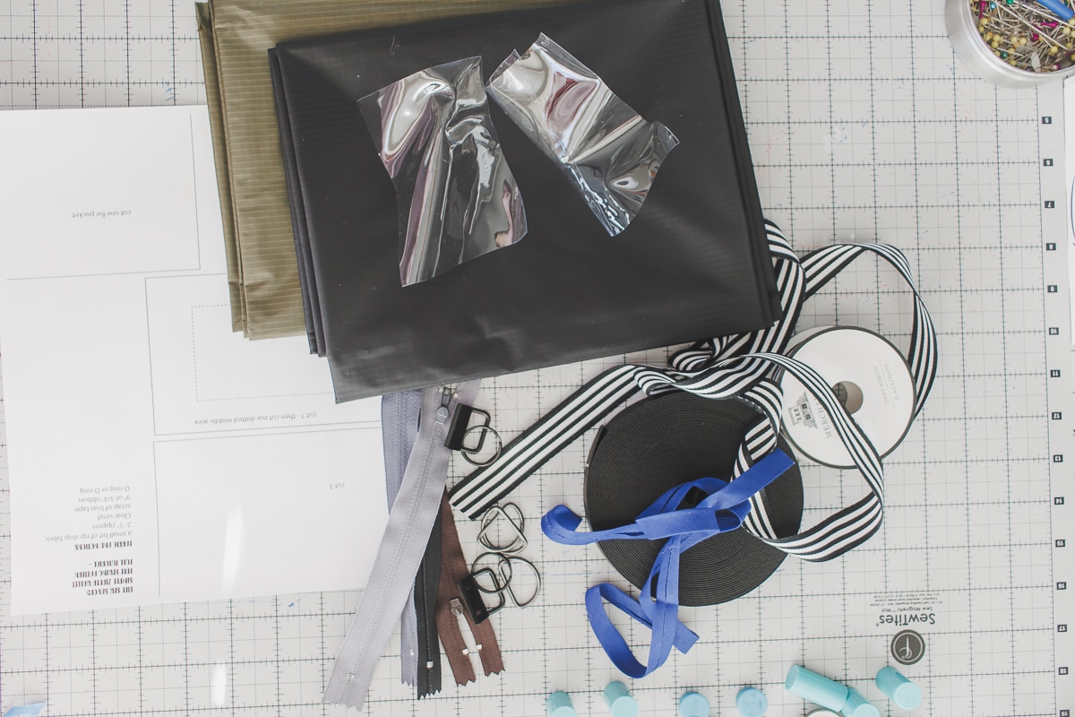 supplies needed for zipper lanyard wallet