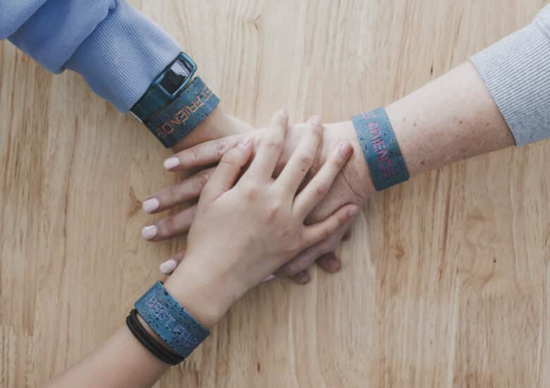 cute cork cuffs on embroidery machine