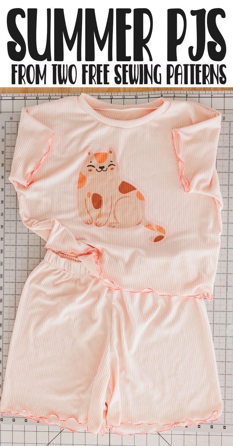 How to sew Summer Pjs - two free pdf patterns - Life Sew Savory