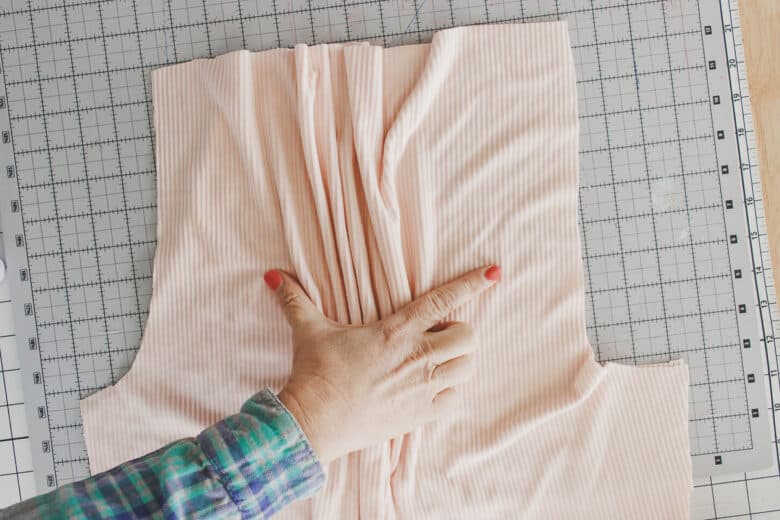 sew front and back curved seams