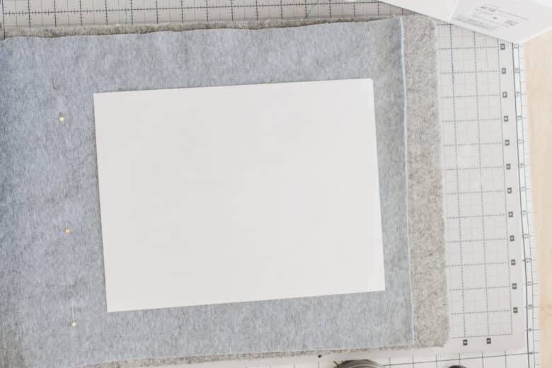 press sublimation sheet on front