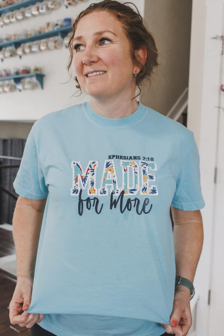 how to sew a cute applique shirt