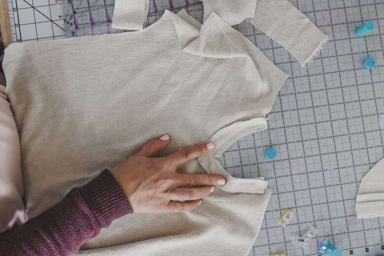 cut V in bottom