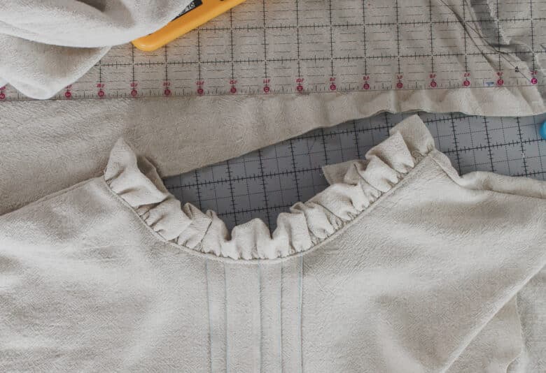 flip up and top-stitch