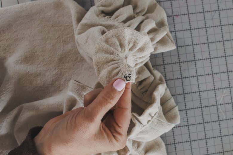 sew flush with side to other side