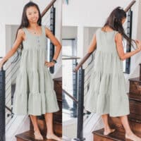 Tiered Tank Dress for woven fabric