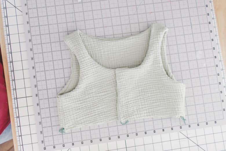 overlap the front 1"