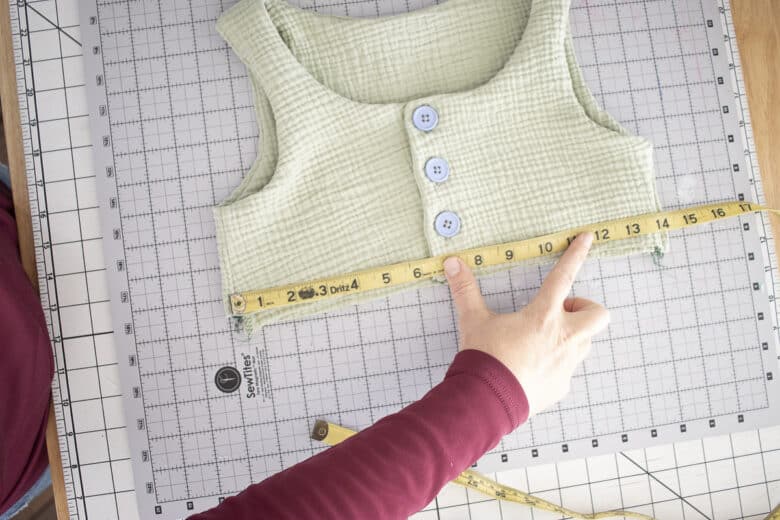 measure the bottom of the top