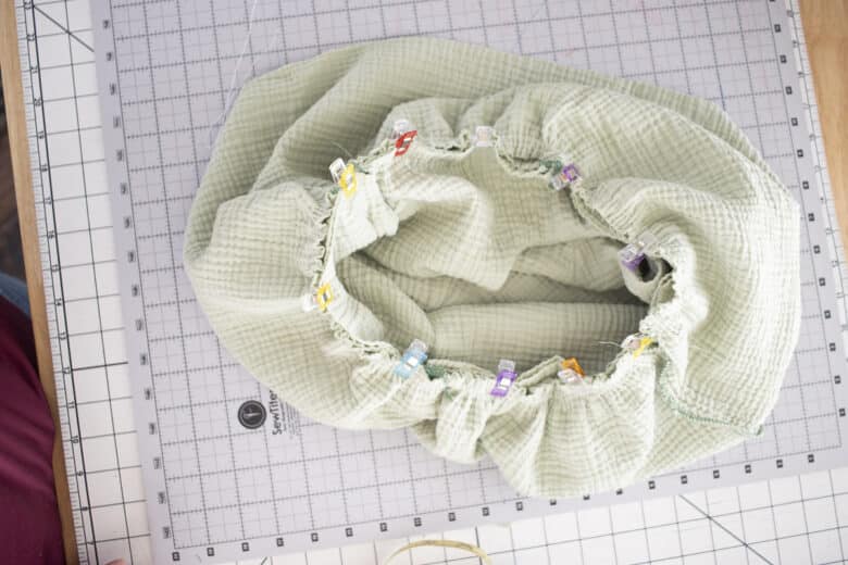 pin or clip right sides together