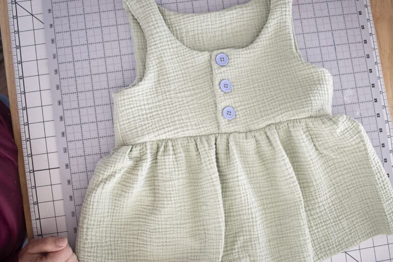 first tier of skirt