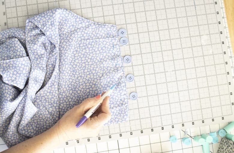 mark button placement