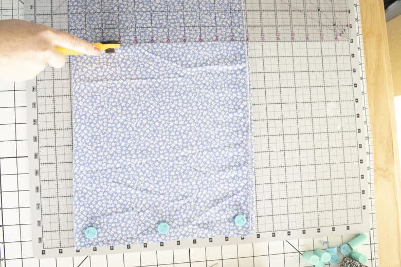 cut strips of fabric