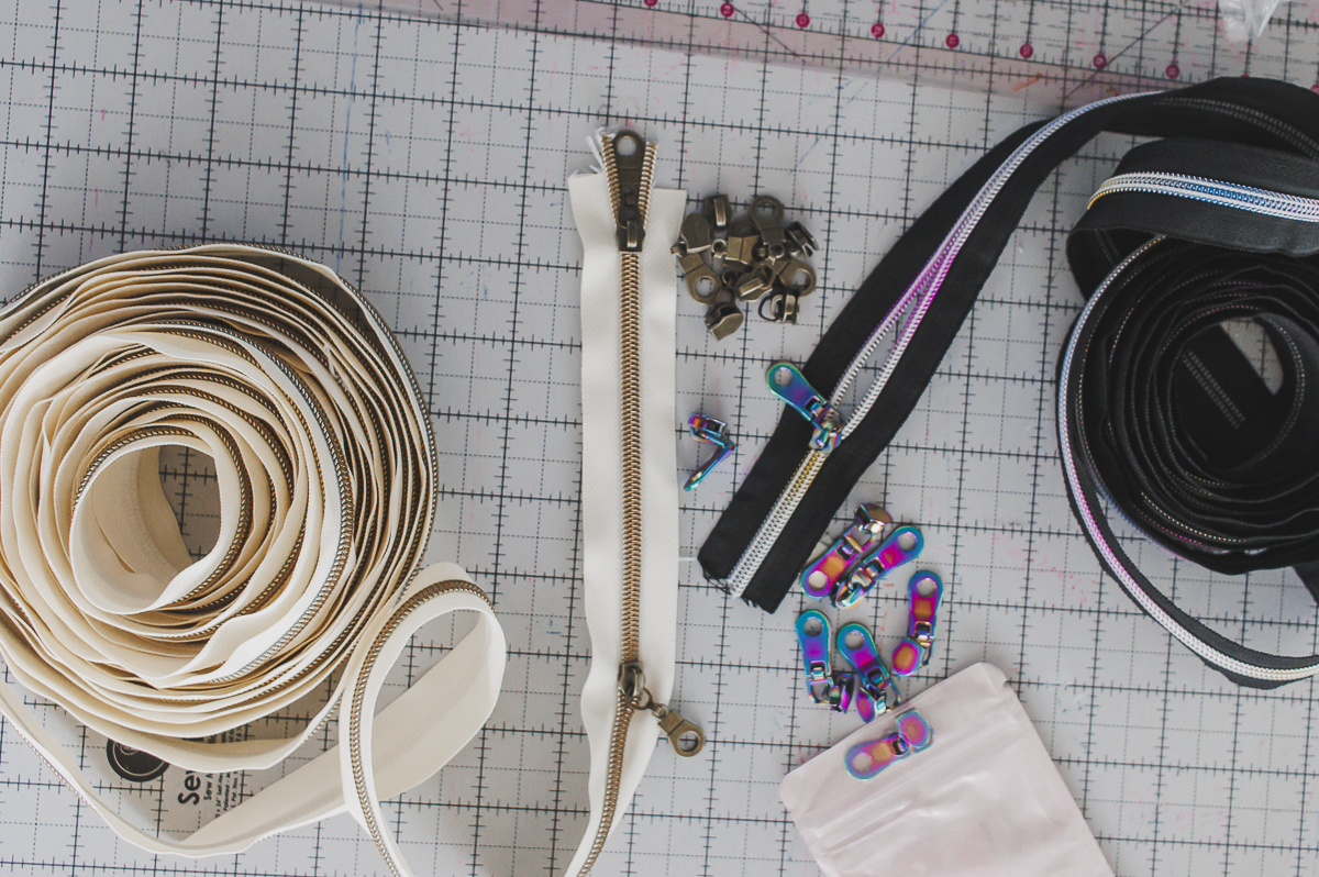 double or single zipper in any length using zipper by the yard