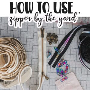 learn tips and tricks for using zipper tape by the yard. Not sure how to use zipper by the yard? All the details here! Save money by purchasing zipper by the yard and learn how to use it here.
