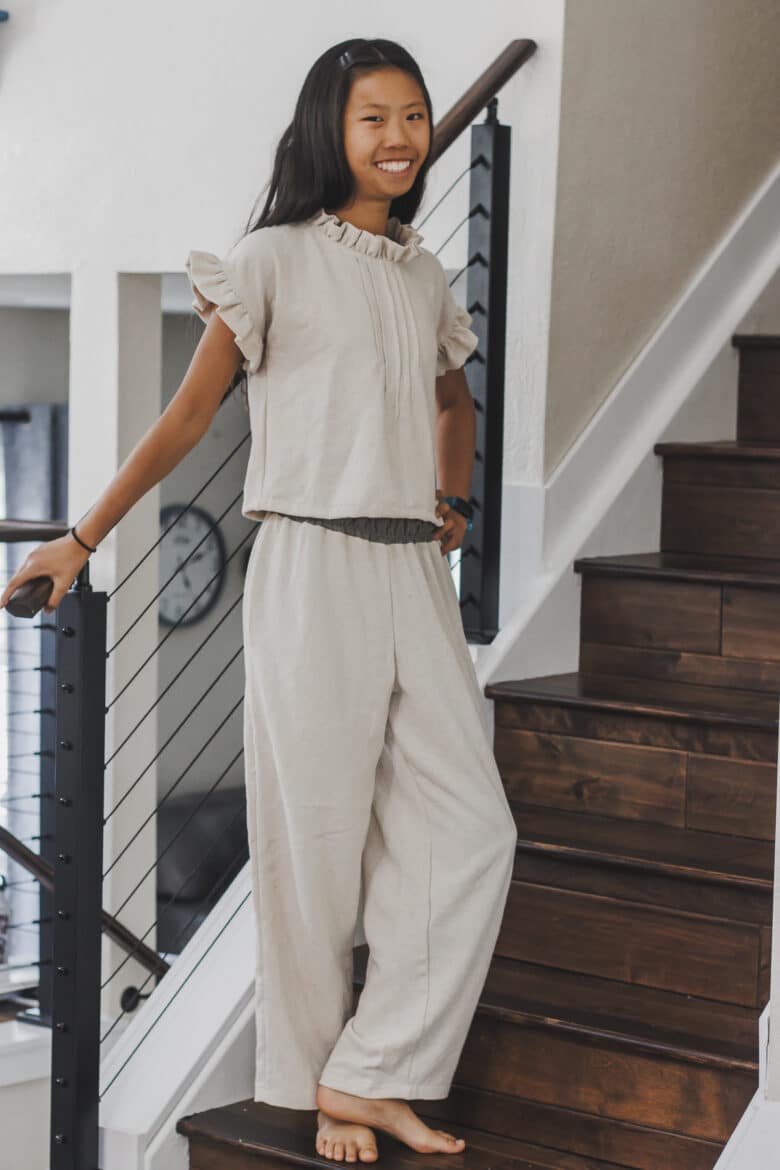 summer linen set