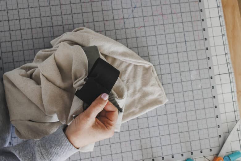 overlap and sew elastic