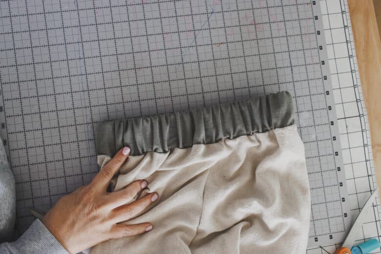 top-stitch elastic