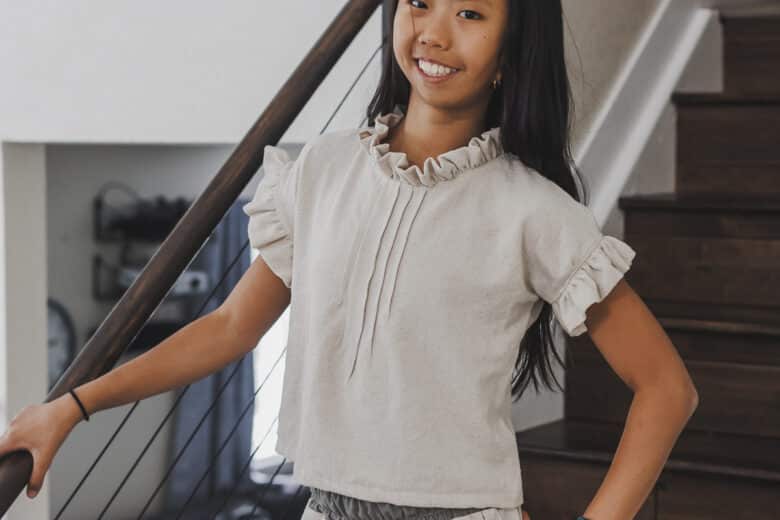fun top with ruffles