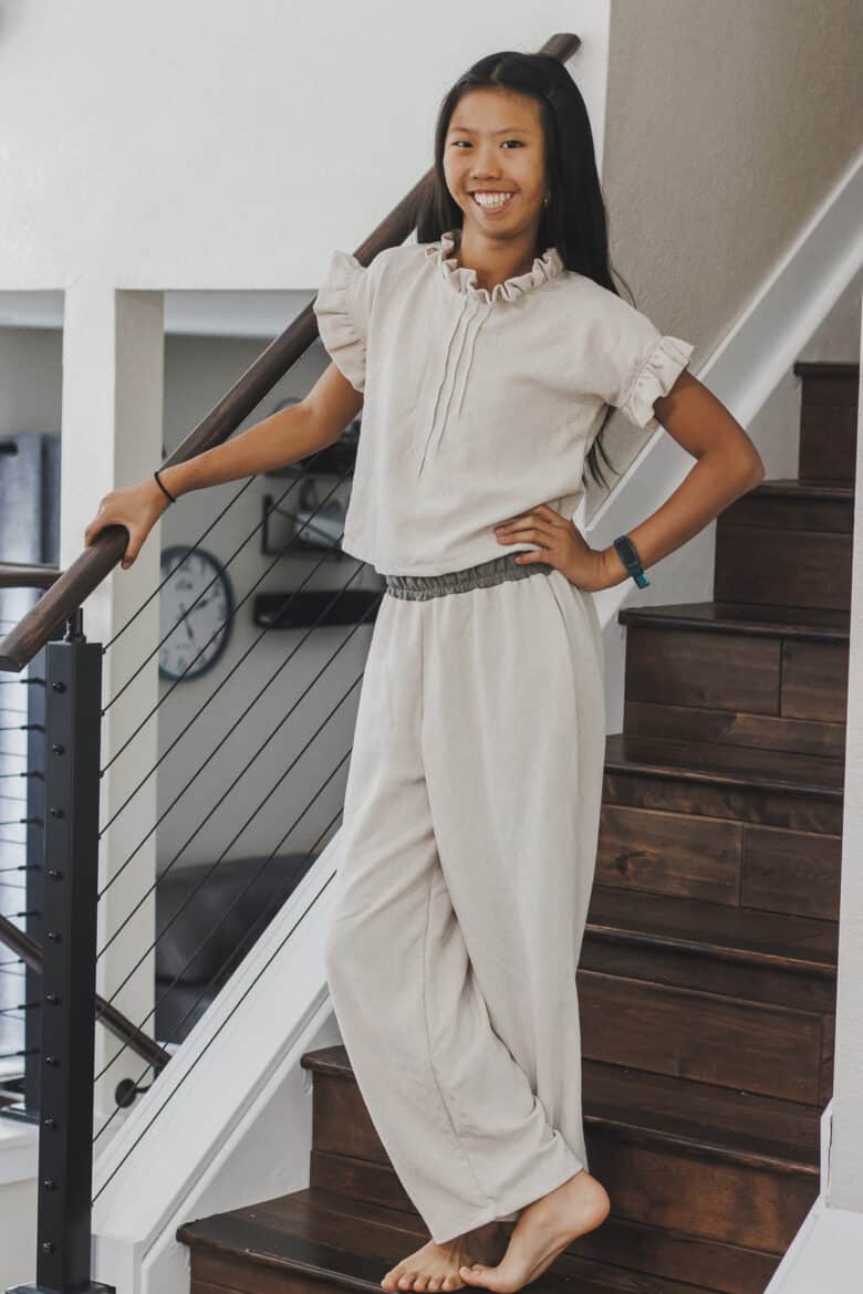 faux linen summer set