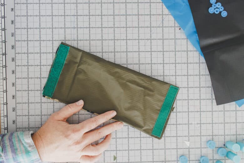 velcro on lining side