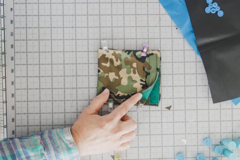 fold ends together