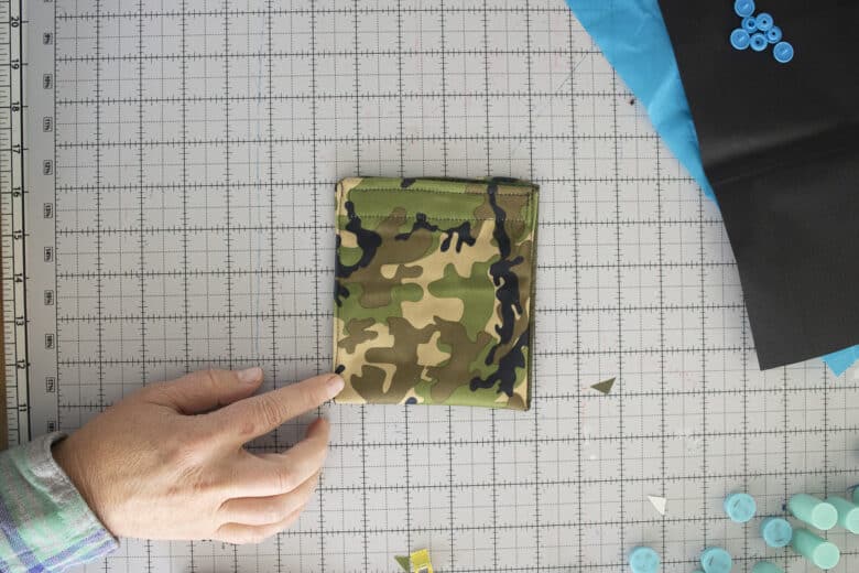sew sides with narrow stitch