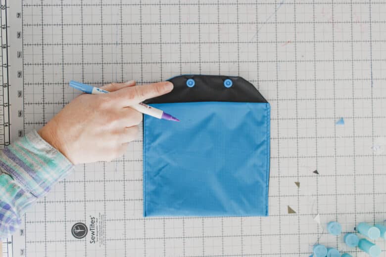 add snaps or velcro to flap