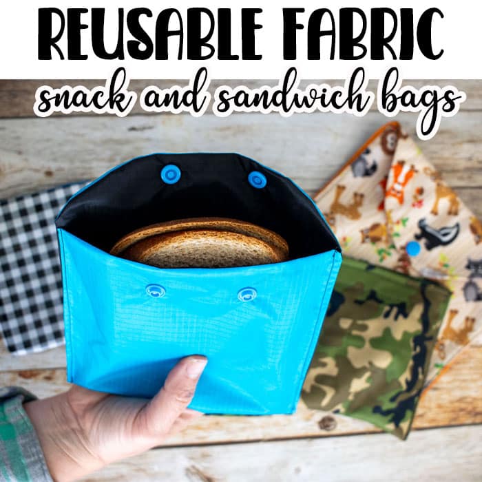 Learn how to sew reusable fabric snack bags, perfect for summer snacking, or school lunch packing. Simple sewing tutorial to make in any size with these instructions. Two options for closures and lots of variations.