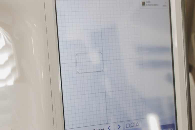 start with a straight stitch rectangle