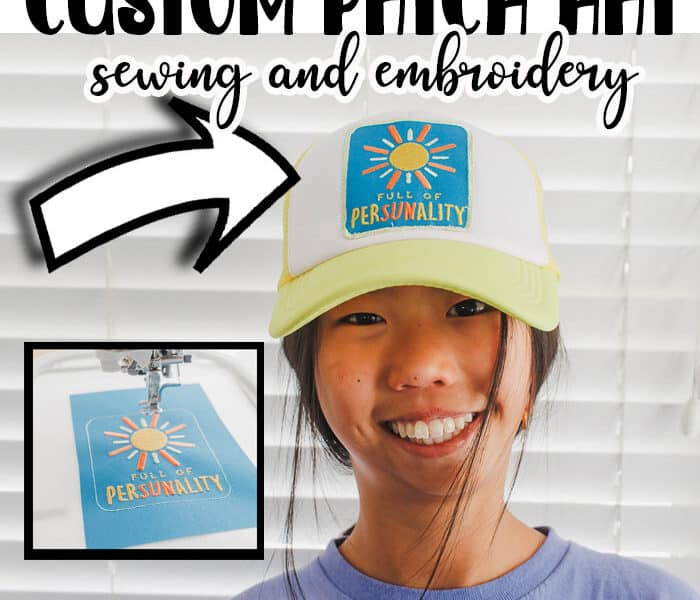 Learn how to make your own DIY custom patch, then sew it on a hat. This is a fun work a round if you don't have an embroidery machine that can embroider directly on a hat. Easy patch and sewing tutorial.