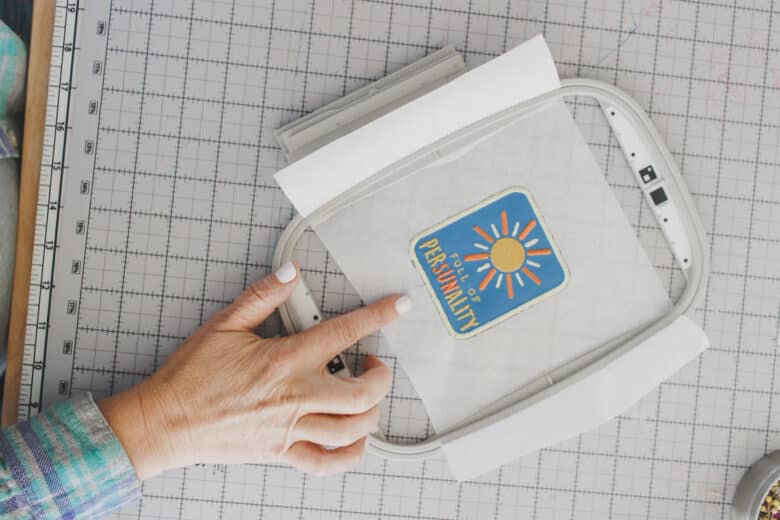 add final stitch and then remove from machine