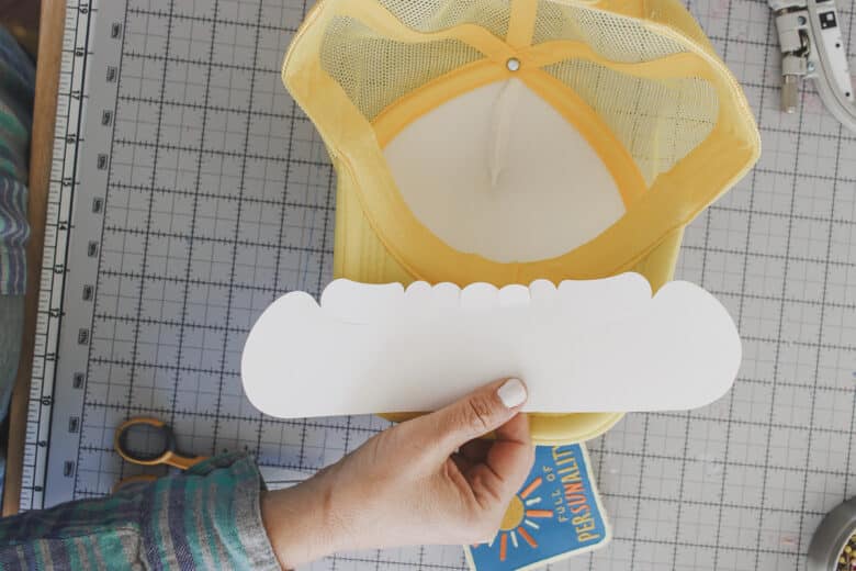 remove any packaging for hat
