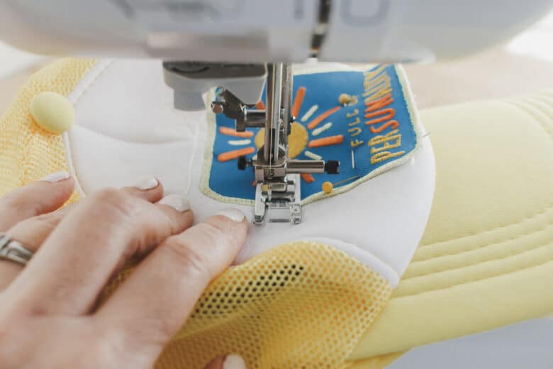sewing sideways