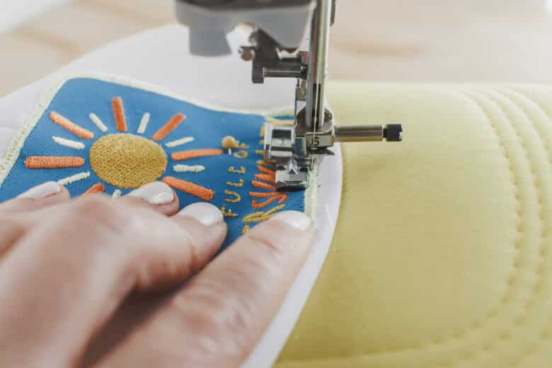 sew against the brim
