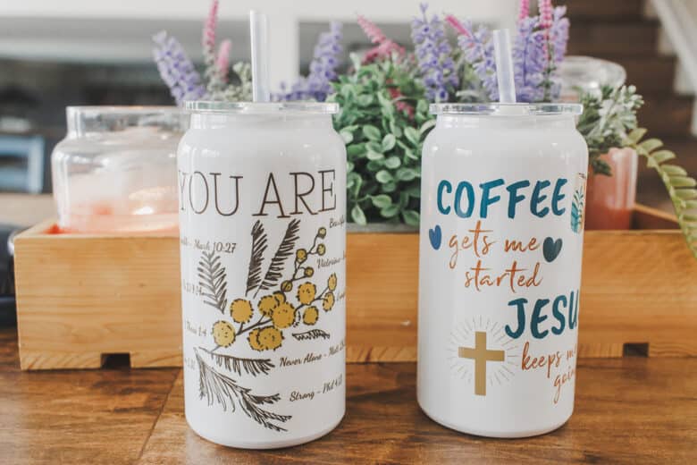 coffee themed sublimation tumbler