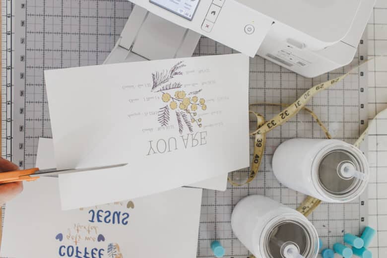 print sublimation design and trim