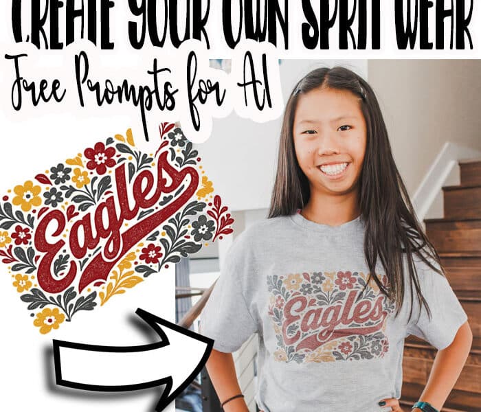 Learn how to use AI to create fun and easy spirit wear prints you can use to cheer on your school or team this year. Full tutorial with prompts to create the looks seen here and inspire you to create your own.