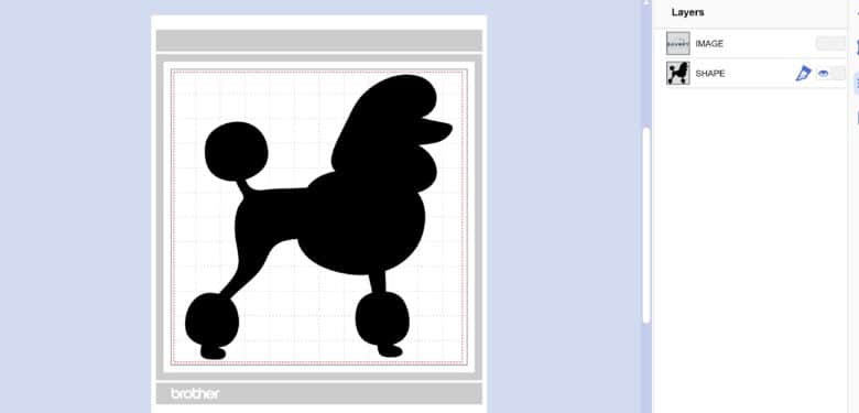 cut out shape, hide image